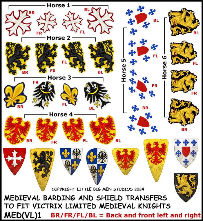 Medieval Barding and Shield Transfers 1