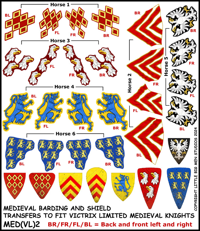Medieval Barding and Shield Transfers 2