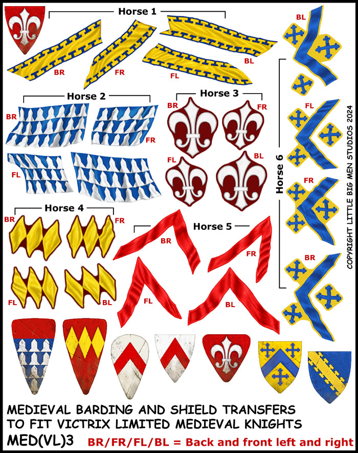 Medieval Barding and Shield Transfers 3