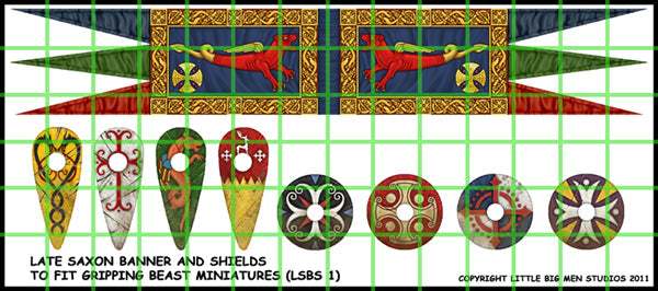Saxon Banner and Shields